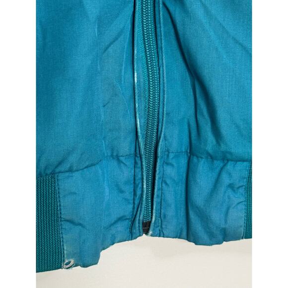 Vintage Members Only Jacket Men's Medium Teal Green Heavily Used Functional 80s - Picture 2 of 11